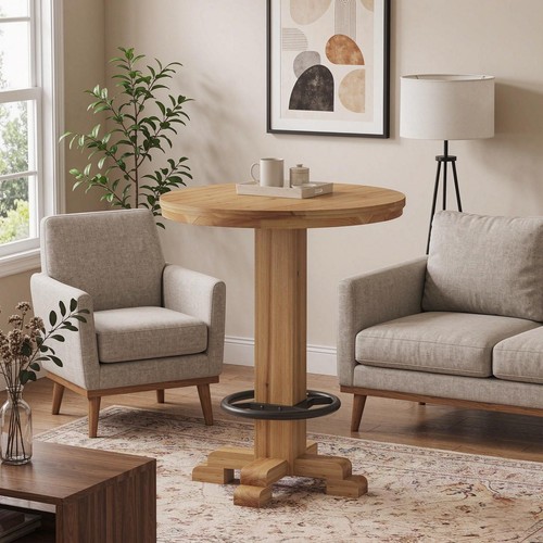 Round pub table - table, bar