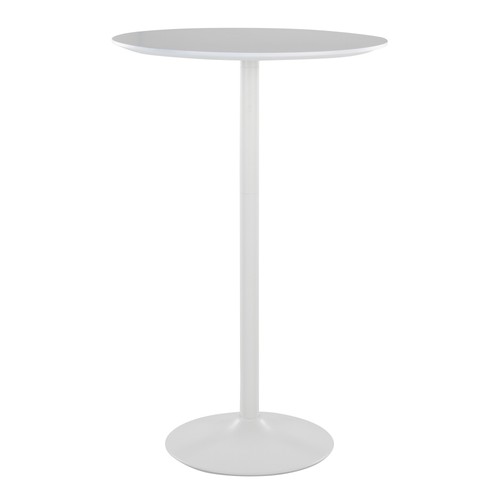 White round bar - round, table
