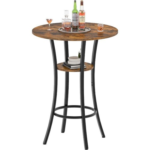 Round bar table tier high - table,