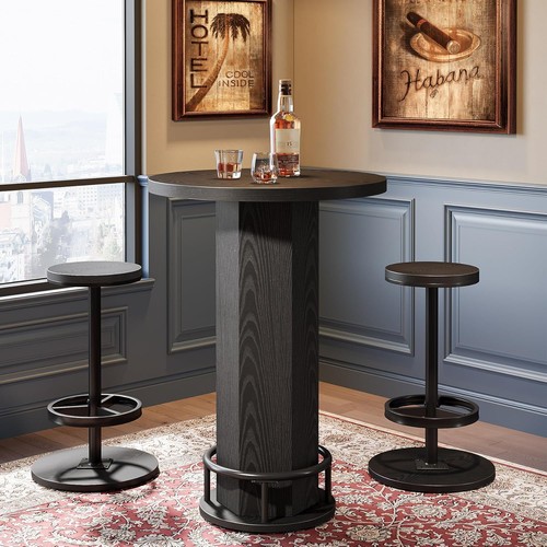 Piece round bar table - 3-piece,