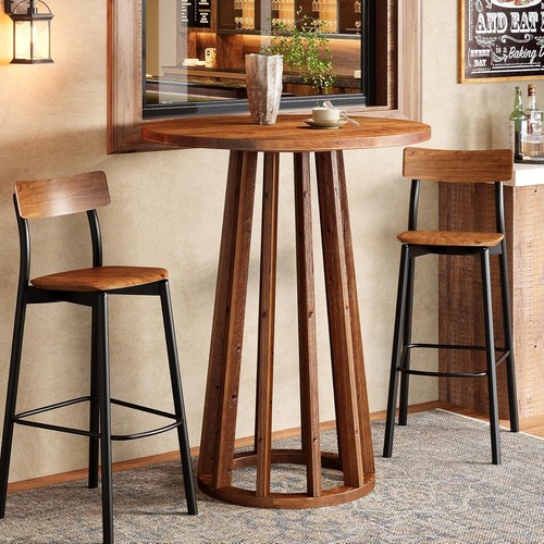Round bar table - round,