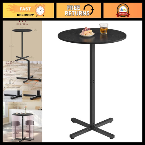 Round high top bar - high,